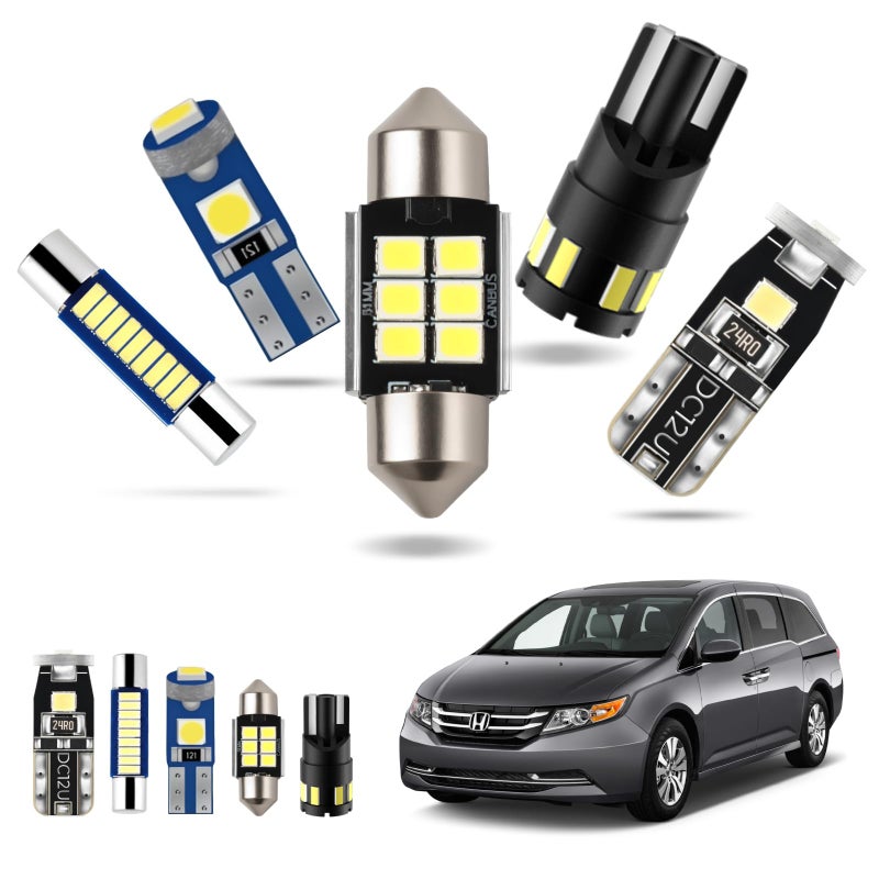 EASY EAGLE LED Interior Car Lights for Honda-Odyssey-2011-2017: 18 Piece Kit White LED Light Bulbs - Super Bright 6000K + Install Tool - Image 1