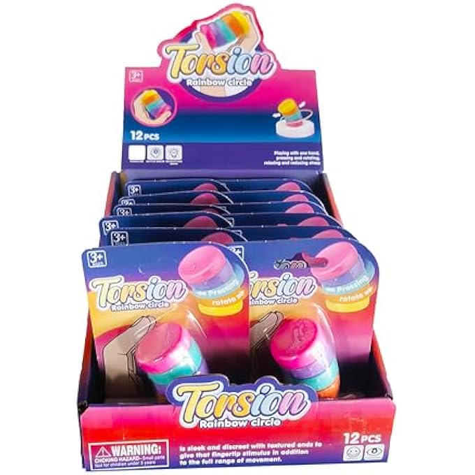 macmerise Galaxy Torsion Rainbow Toy - Fidget Toy for One-Hand Play, Stress Relief & STEAM Learning - Assorted Colors, 1 Piece - Image 4