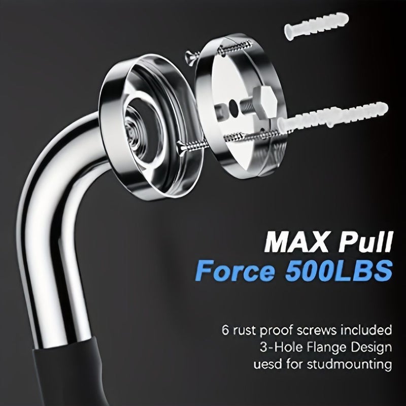Stainless Steel Grab Bars 2 Pack 20 Inch for Bathroom Safety Slip Resistant Handrails - Image 2