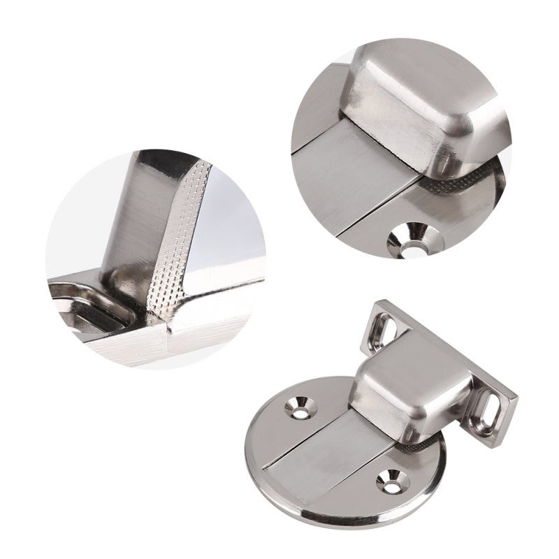 Magnetic Door Stopper Floor Mounted Easy Install No Tools - 304 Stainless Steel Magnetic Door Catch for Home Interior Doors - Image 4