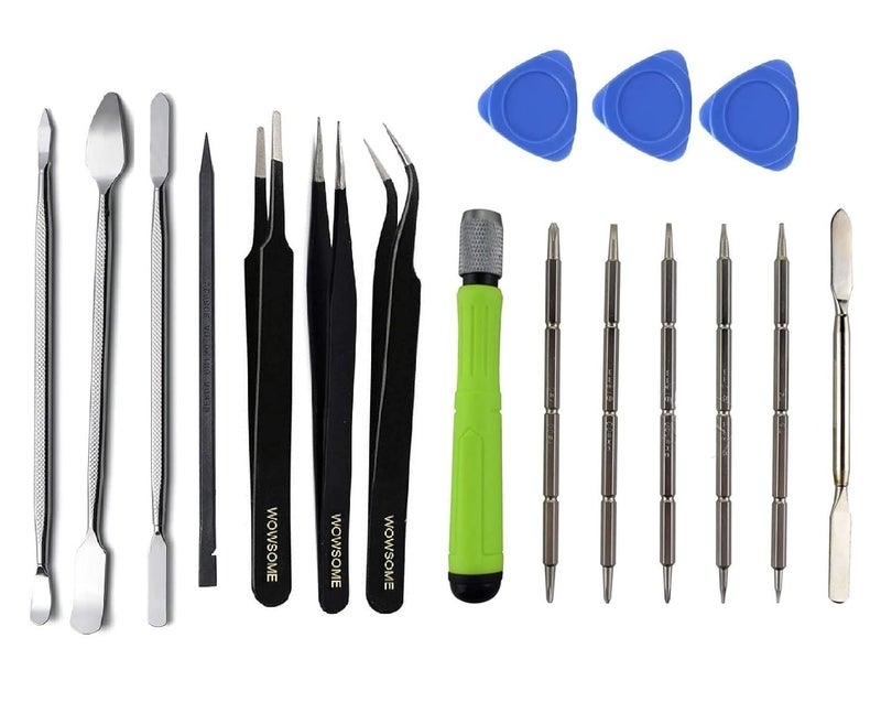 WOWSOME WOWSOME Magnetic Multi Function Screwdriver Set For Mobiles PDA Laptop Repairing Tools Kit with Esd Tweezer and Steel Pry Bar Precision Screwdriver Set Pack of 18 - Image 1