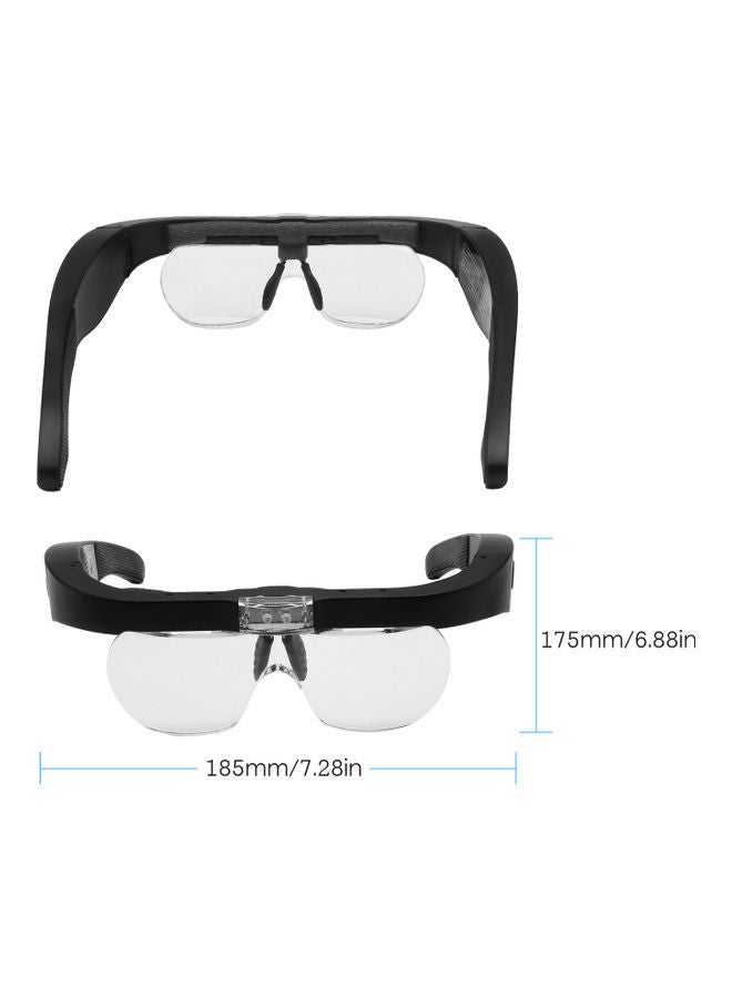 نيبمينينت عدسة تكبير تثبت في الرأس بإضاءة LED أبيض/ أسود - Image 4