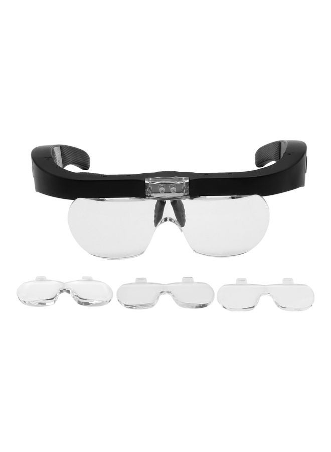 نيبمينينت عدسة تكبير تثبت في الرأس بإضاءة LED أبيض/ أسود - Image 1