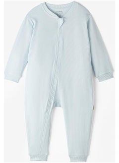 June Baby Ribbed Zippered Romper
