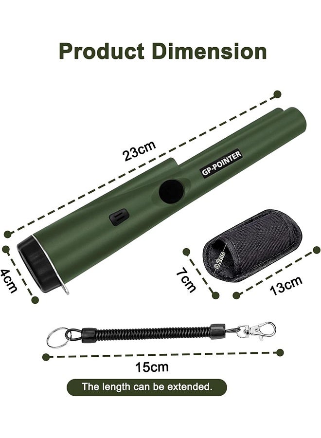 Metal Detector, Safety Protection Handheld Metal Pinpointer Detector, Waterproof Anti-Dust Gold Detector, Treasure Pinpointing Metal Finder for Adults and Kids (No battery included） - Image 2