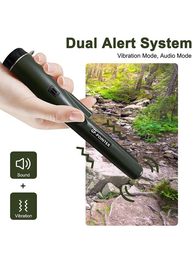 Metal Detector, Safety Protection Handheld Metal Pinpointer Detector, Waterproof Anti-Dust Gold Detector, Treasure Pinpointing Metal Finder for Adults and Kids (No battery included） - Image 4