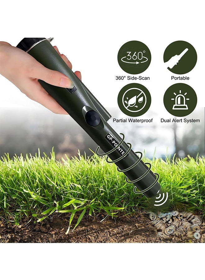 Metal Detector, Safety Protection Handheld Metal Pinpointer Detector, Waterproof Anti-Dust Gold Detector, Treasure Pinpointing Metal Finder for Adults and Kids (No battery included） - Image 3