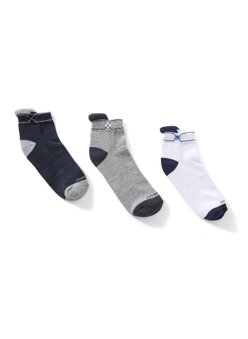 COTTONIL Pack Of 6 Cotton Half Towel Socket Socks Code 42 - Image 3