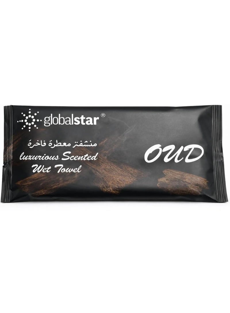 Globalstar Oud Luxurious Scented Wet Towels – Refreshing Pack of 5 - Image 2