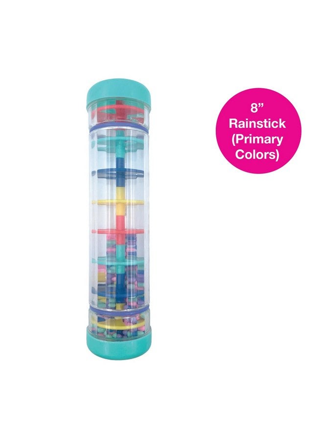 إيدوشيب عصا المطر من Edushape مقاس 8 بوصات - لعبة Rainmaker للأطفال، آلة موسيقية ذات أنابيب حسية - لعبة Rain Stick للأطفال لتهدئة أصوات المطر، ألعاب مثالية لوقت النوم على البطن، ألعاب حسية ممتعة للأطفال الصغار - Image 2