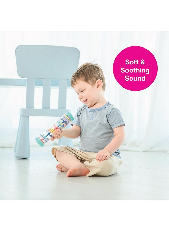 إيدوشيب عصا المطر من Edushape مقاس 8 بوصات - لعبة Rainmaker للأطفال، آلة موسيقية ذات أنابيب حسية - لعبة Rain Stick للأطفال لتهدئة أصوات المطر، ألعاب مثالية لوقت النوم على البطن، ألعاب حسية ممتعة للأطفال الصغار - Image 3