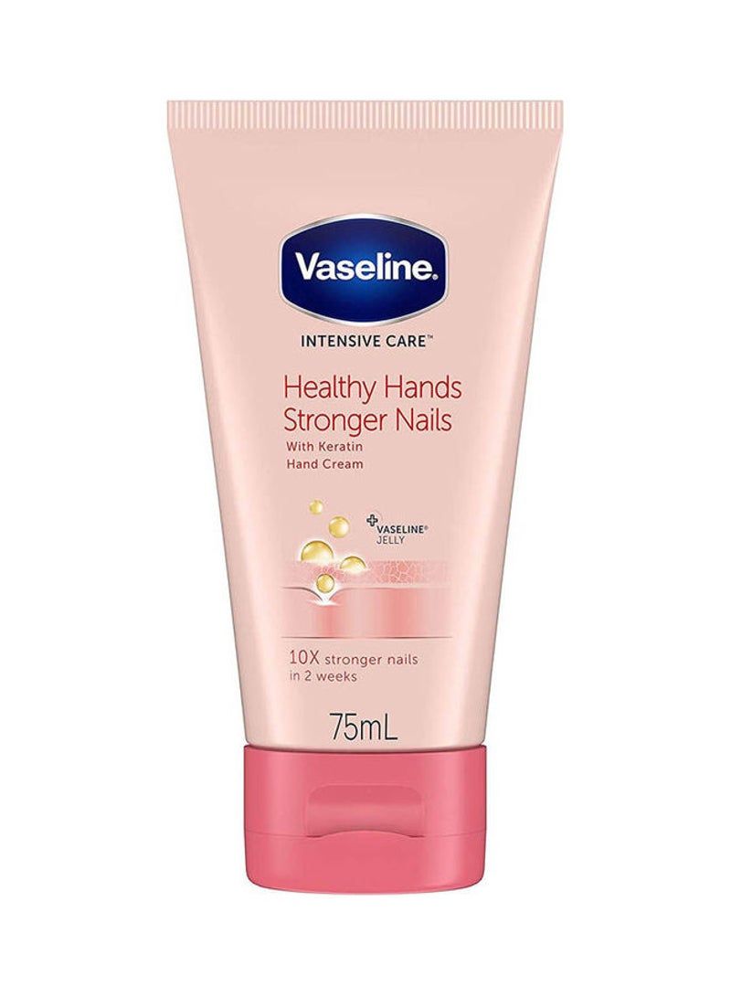 Vaseline Healthy Hands And Stronger Nails Cream With Keratin Pink 75ml