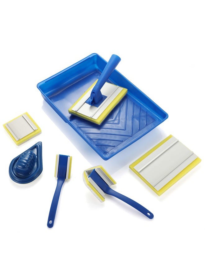 NANJA Paint pad Set,Corner Walls & Ceilings Pad Painter, 7-Inch,Painter's Pad Refills, Large Corner Edging Window,Trim and Touch-Up Pad,Pack of 8 - Image 1