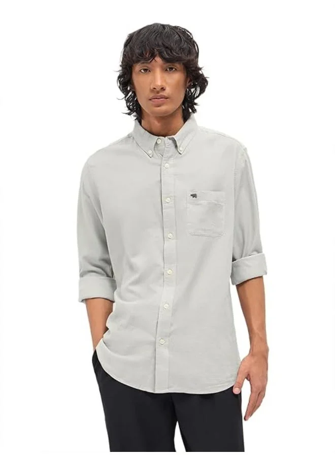 THE BEAR HOUSE  Men’s Long Sleeve Shirt Classic, Comfortable and Stylish Essential for Work, Travel or Casual Outings for Men | Best Price UAE