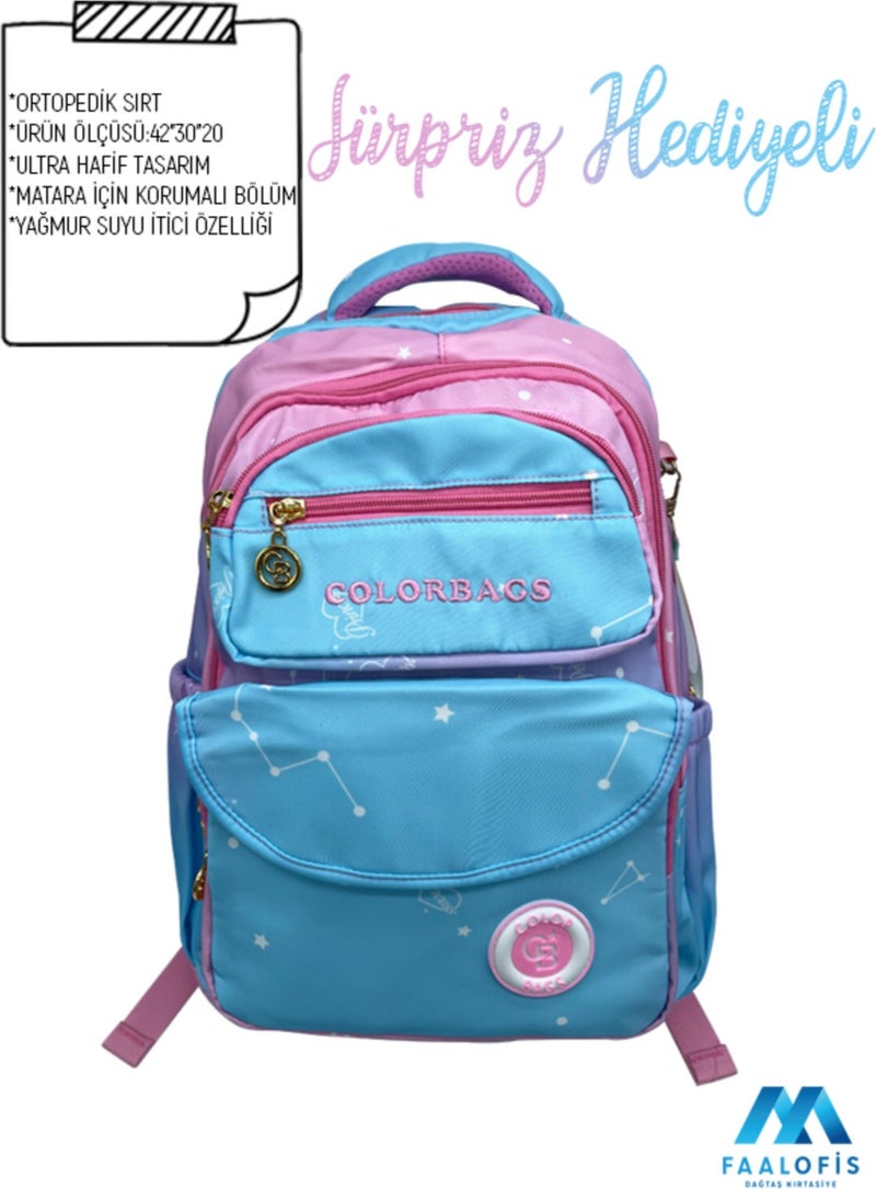 Color Bags Ultra Quality Waterproof Back Supported School Bag B6 - Image 1