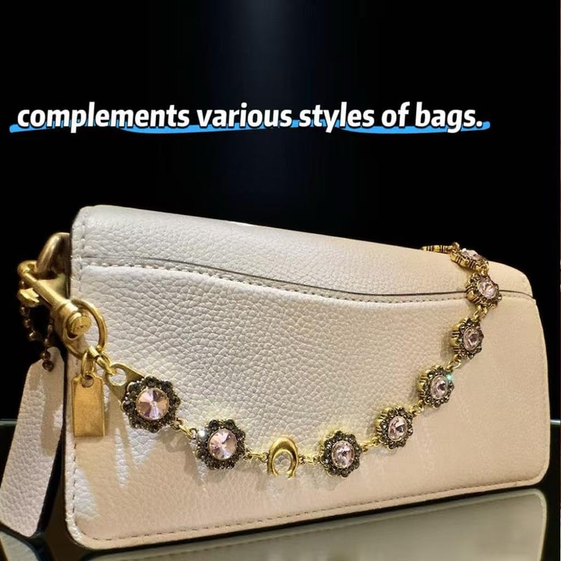 SOPKTA Bag Charms, Bag Charm Chain, Purse Charms for Handbags,flower-shaped women's purse chain - Jin - Image 4