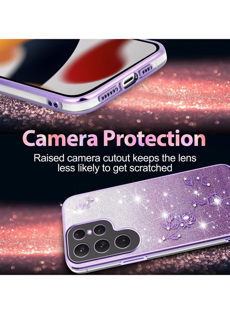 عام غطاء متوافق مع هاتف Samsung Galaxy S25 Ultra - غطاء TPU مرن مضاد للصدمات، غطاء مذهب لامع بمظهر متقن، غطاء براق - Image 5