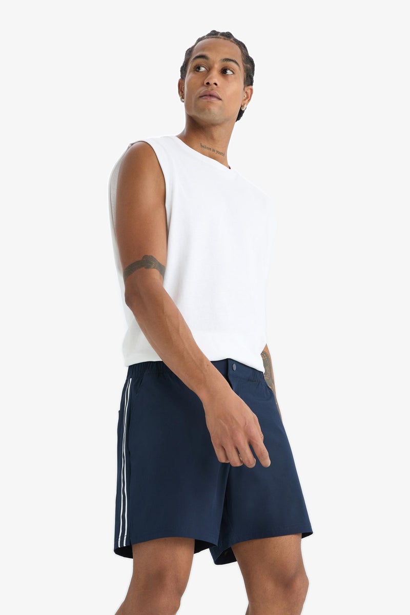 DeFacto Blue Man DeFactoFit Flexible Textured Swim Shorts Casual - Image 2