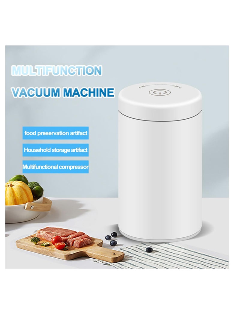 Versatile Portable Vacuum Food Sealer with LED Indicator for Fresh Snacks and Cookies, Ideal for Zipper Bags and Meal Prep