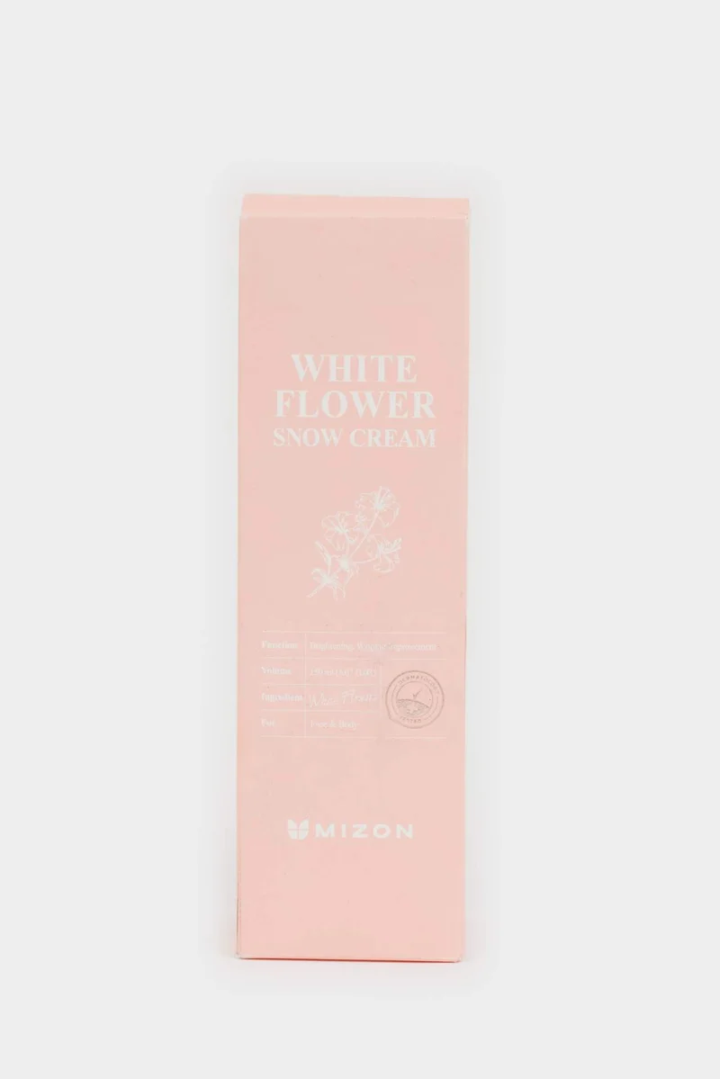 Defacto Mizon White Flower Snow Cream - Brightening &amp; Radiance Enhancing Cream