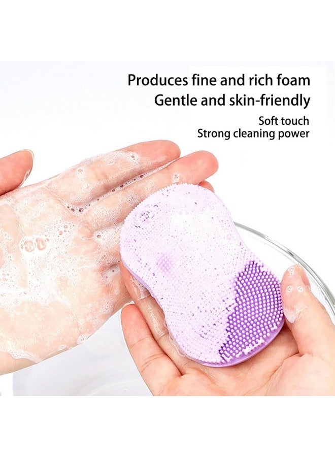 SPAREQUE Face Scrubber for Women and Men, Silicone Face Cleansing Brush Face Scrubbers Soft Exfoliators Cleaning Tool Massage Washing Pore Cleanser Pimples Blackhead Remover Deep Cleans Skin Care 1pcs - Image 3