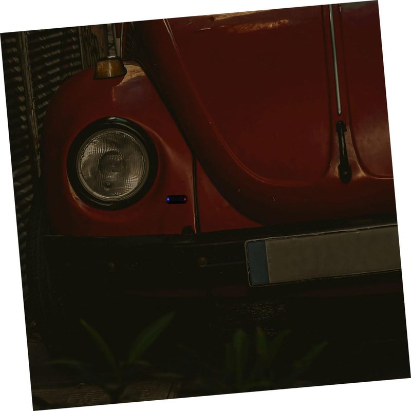Solar Powered Simulated Security Warning Light With Red Blue Flashing For Vehicle Safety - Image 5