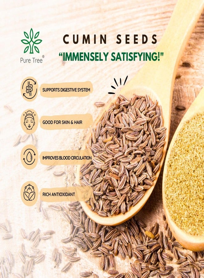 Pure Tree Certified Organic Jeera Seeds | 150 g | Glass Jar | Cumin Seeds | Sabut Jeera Whole Spices | Jeelakarra | Zeera | For Curries & Veg - Image 3
