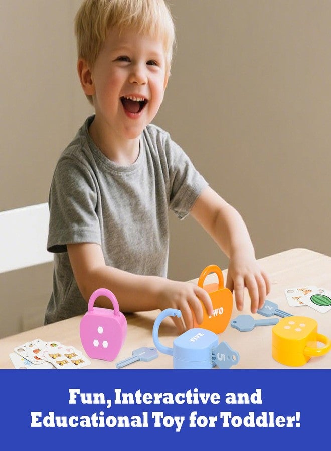 Ninigai Apple Locks with Keys for Toddlers Ages 3-5 – Montessori Number Toys for Kids for 3 Year Old | Counting Games | Preschool & Kindergarten Classroom Must Haves - Image 3