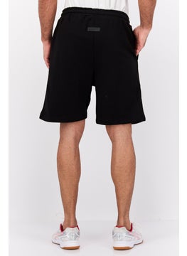 Blank Essentials Men Drawstring Embossed Brand Logo Basic Short, Black  - Image 3