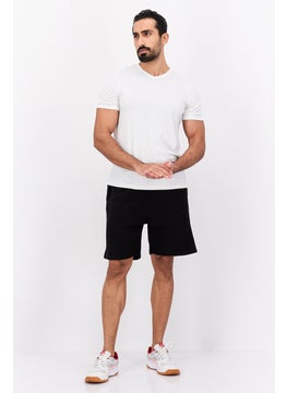 Blank Essentials Men Drawstring Embossed Brand Logo Basic Short, Black  - Image 4