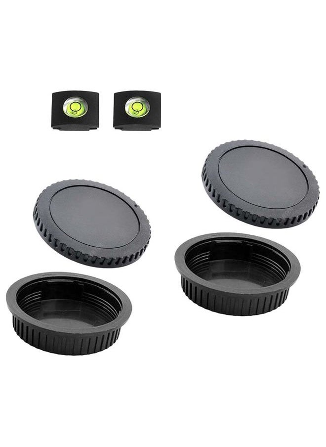 ULBTER Front Body Cap and Rear Lens Cap Cover for Canon EOS EF/EF-S Lens for Rebel T7 T6 T5 T8i T7i T6i SL3 SL2 T6S,5D Mark IV/III/II, 6D Mark II/I, EOS 90D/80D 77D 70D, 7D Mark II, 1D X Mark II  - Image 1