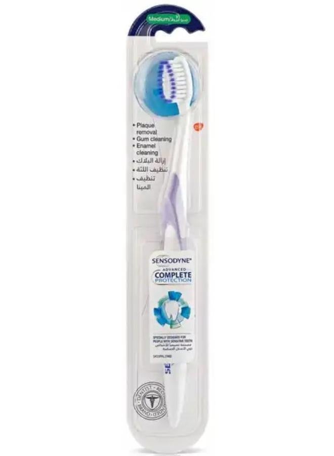 سنسوداين معجون أسنان سنسوداين المطور للحماية الكاملة 75 مل مع فرشاة أسنان سنسوداين متوسطة الحجم للحماية الكاملة المتقدمة متعددة الألوان - Image 3