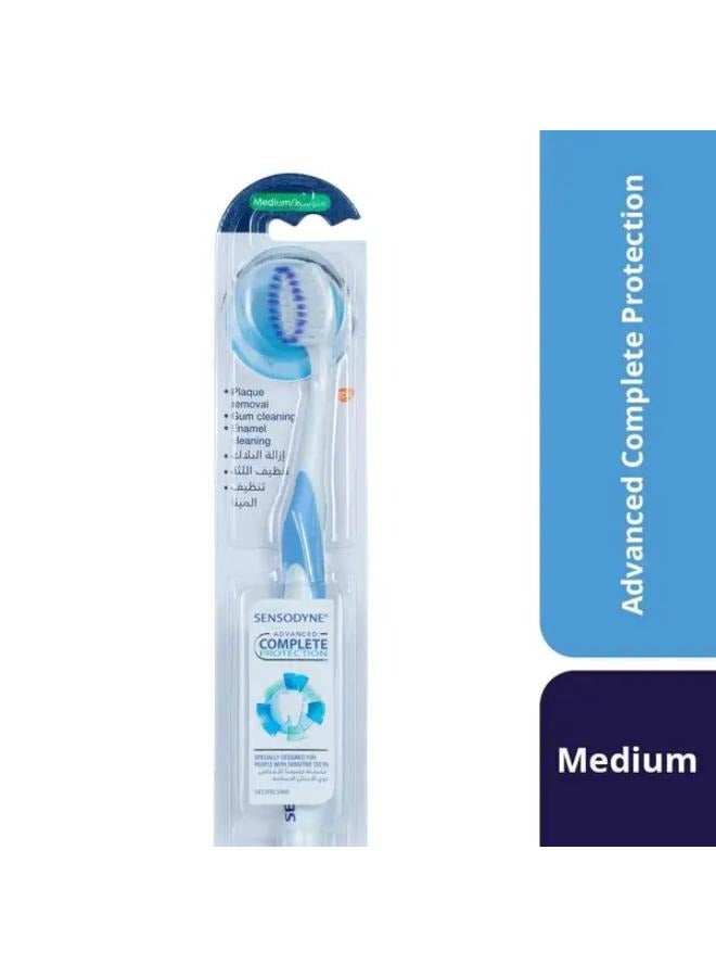 سنسوداين معجون أسنان سنسوداين المطور للحماية الكاملة 75 مل مع فرشاة أسنان سنسوداين متوسطة الحجم للحماية الكاملة المتقدمة متعددة الألوان - Image 4