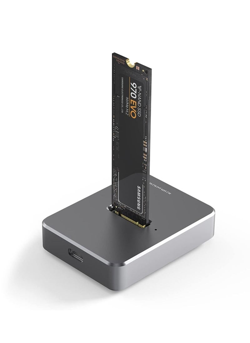 Y&D M.2 to USB Docking Station, 3.1 Gen 2 10Gbps, High Speed C Data Transfer External Hard Drive Enclosure, Base Case RTL9210B Chips for 2230/2242/2260/2280 SSD  - Image 1