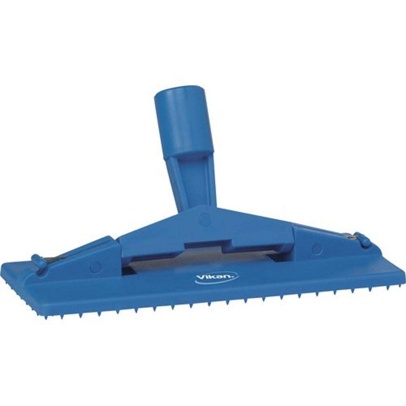 Vikan 55003 Pad Holder,Floor,9" x 3.7",PP/SS,Blue - Image 1