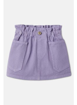 Tchibo Kid Girls Pull,On Denim Skirt, Lilac  - Image 2