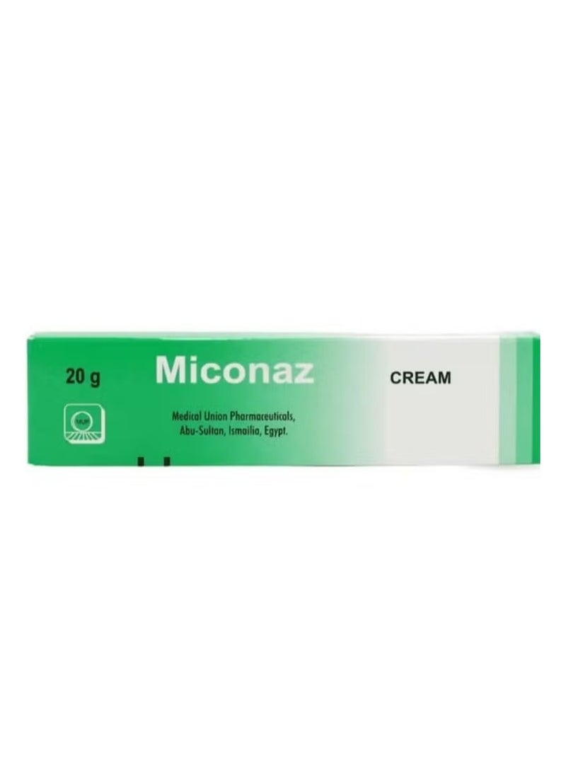Miconazole cream for treating skin fungi 20 grams