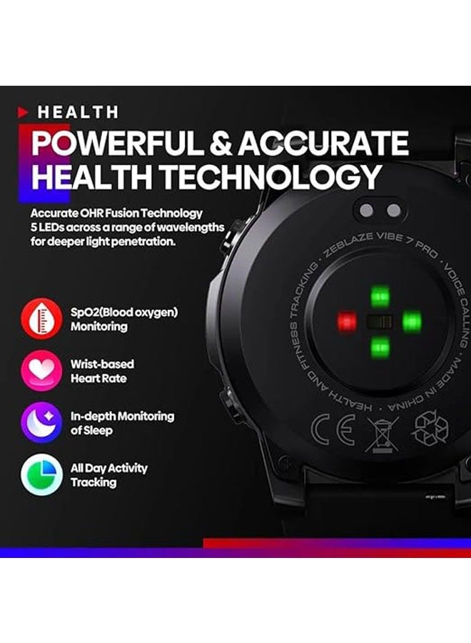 Vibe 7 PRO Voice Call Smartwatch 1.43 Inch AMOLED Display Hi-Fi Phone Call Military-Grade Rugged Watch - Image 2