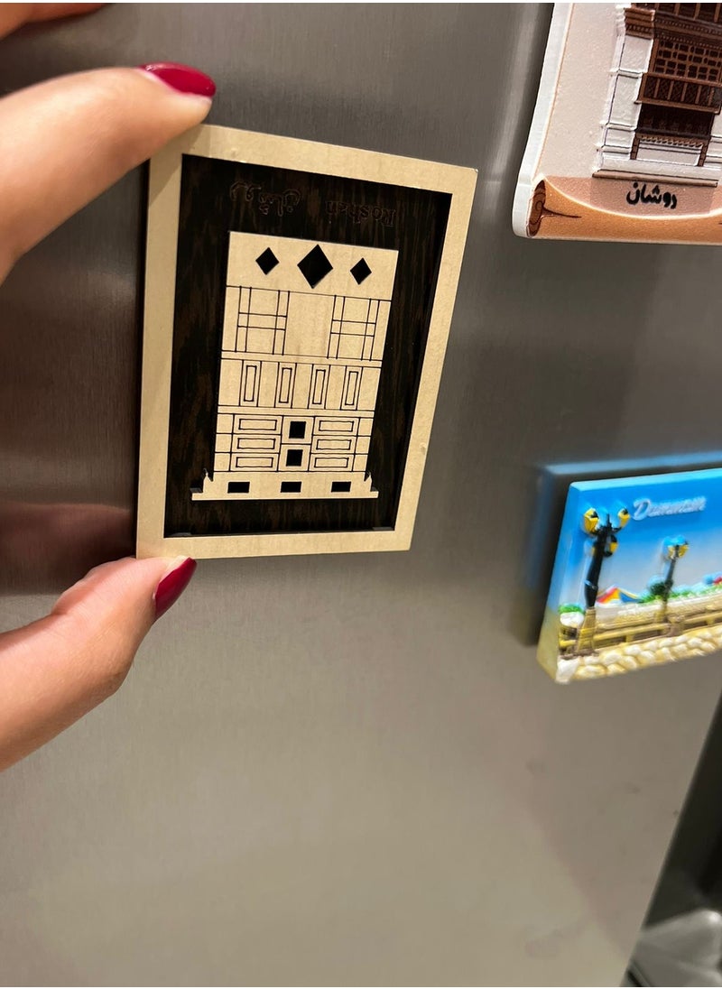 SHABABUNA x HNAK Saudi refrigerator magnet inspired by Roshan Nassif House in Old Bilad  - Image 2