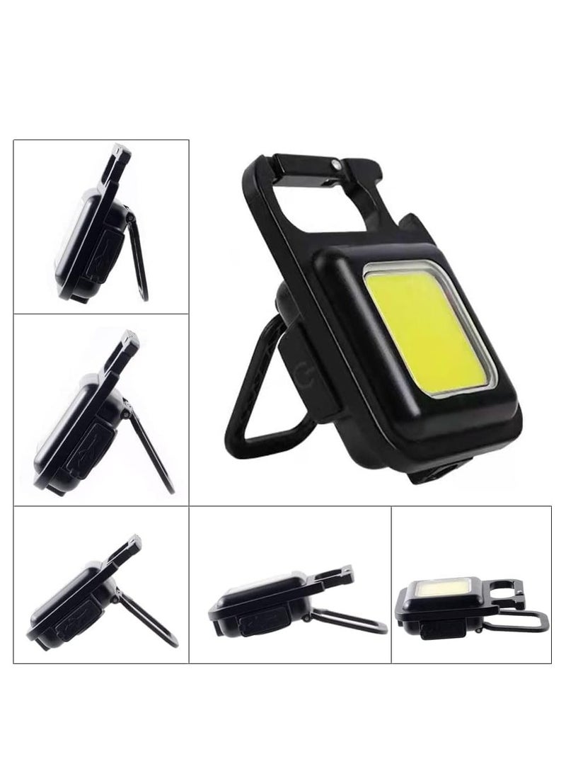 Mini LED Flashlight, Rechargeable Keychain Mini Flashlight, 3 Light Modes Portable Pocket Light