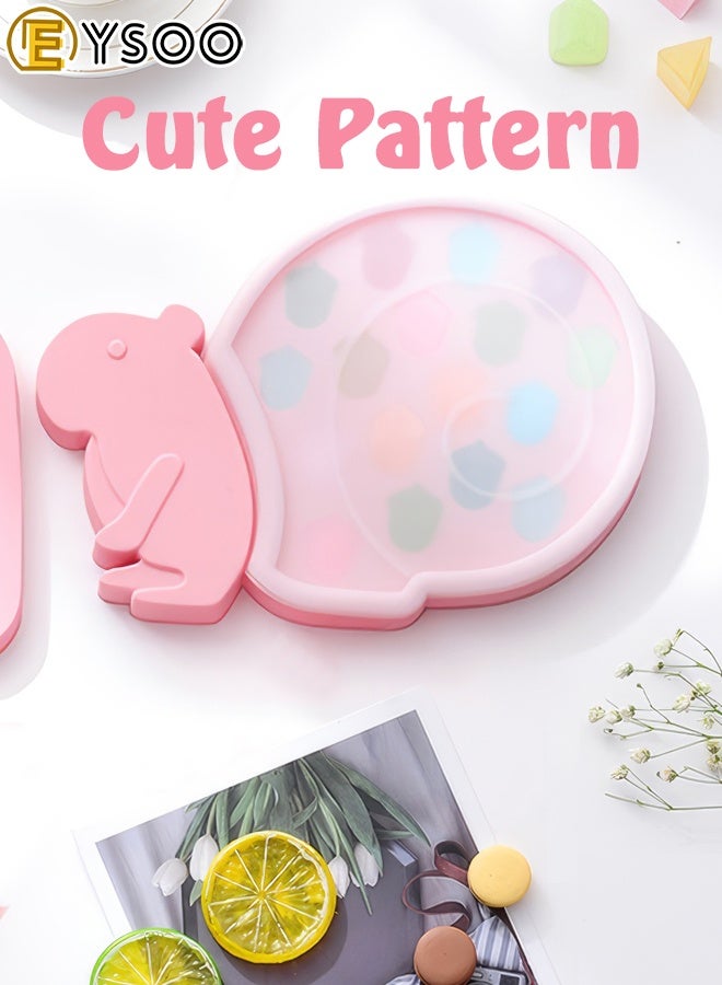 EYSOO Ice Cube Trays 18 Grids Silicone Ice Cube Molds with Lid Ice Trays for Freezer Easy-release Ice Cube Maker Silicone Ice Mold BPA Free Ice Maker Tray - Image 4