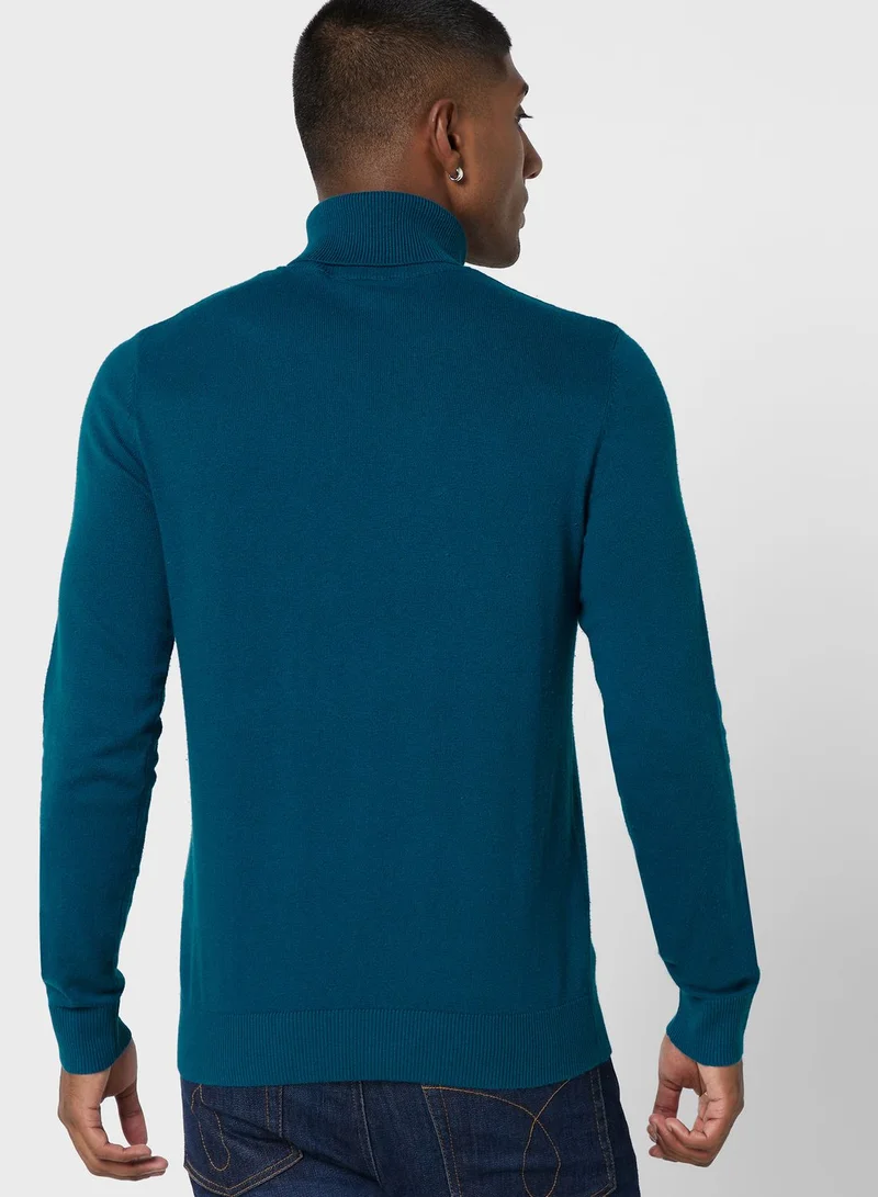 JACK & JONES Turtle Neck Knitted Sweater