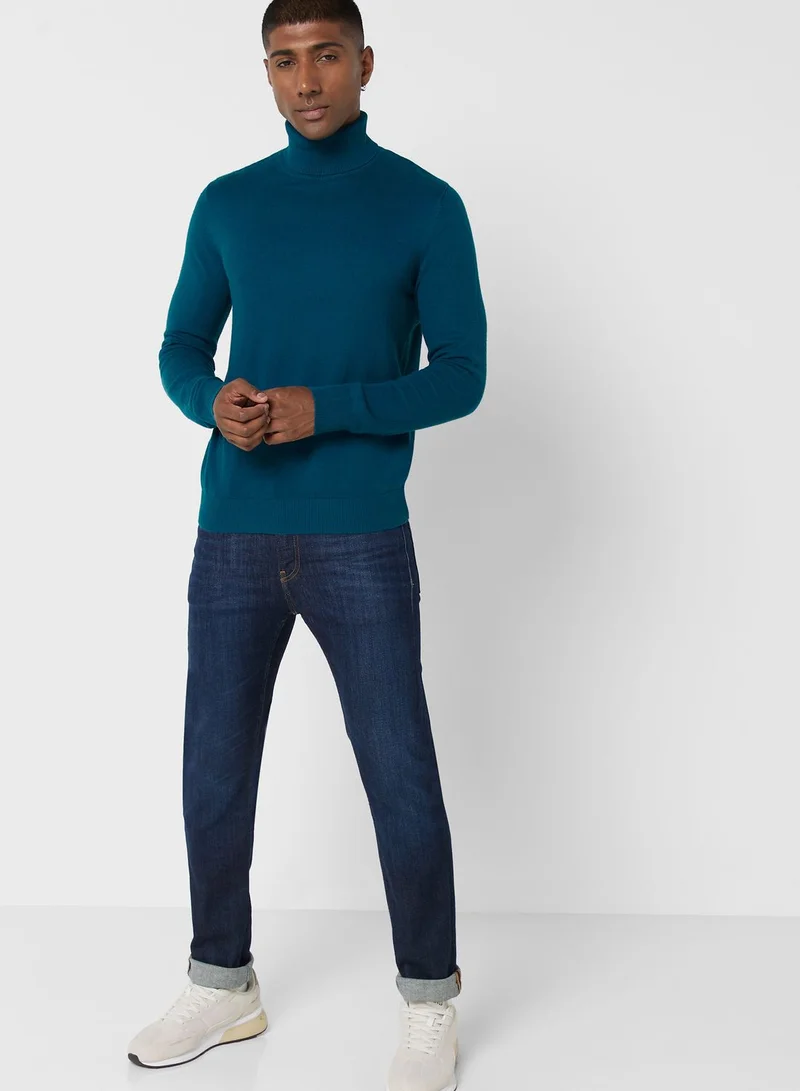 JACK & JONES Turtle Neck Knitted Sweater