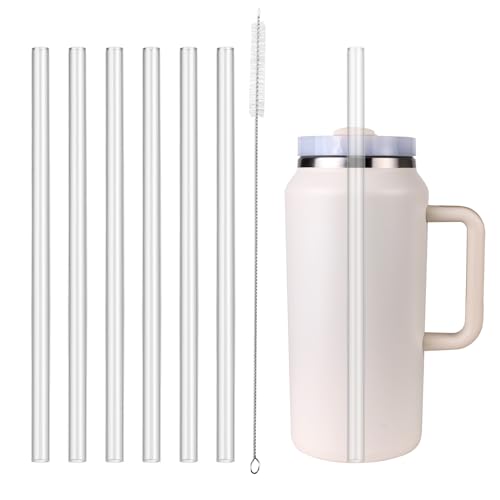 KEUYE 64oz Straw Compatible With Stanley, Extra Long Quencher, Cleaning Brush And Iceflow Flip Straw Tumbler 64 oz - Image 1