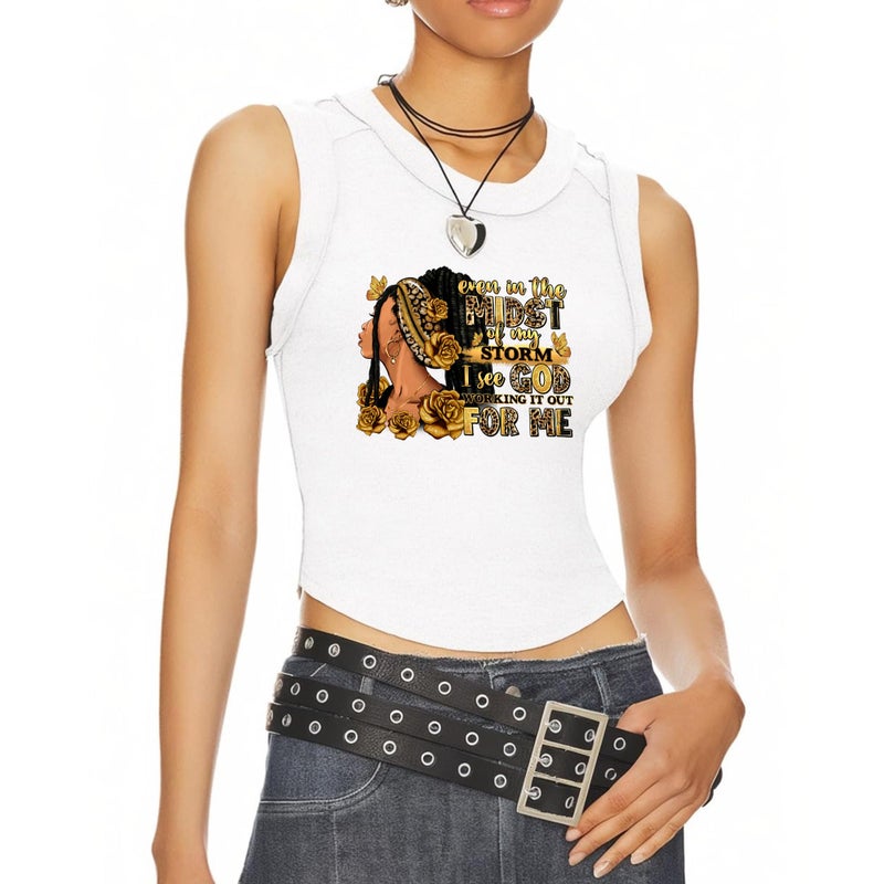 RURUIS 6 Sheets Black Woman Iron On Decals Heat Tansfer Patches for Clothing T-Shirt Vinyl Sticker Paper Afro Woman Design Ready to Press Decoration Applique - Image 5