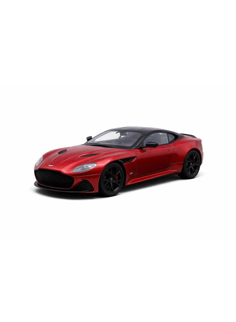 Welly 1:24 Scale Aston Martin Die-Cast Model - Red and Black Roof - Detailed Sports Coupe Replica with Realistic Wheels and Grille - Modern Supercar Display Piece - Image 2