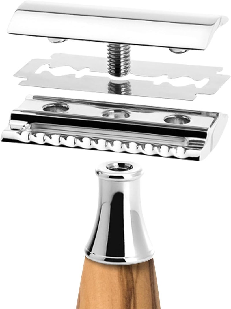 MHLE Vivo Safety Razor Olive Wood - Image 2
