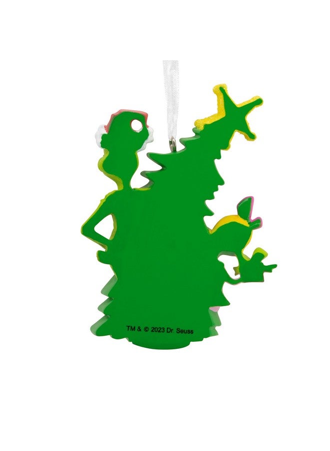 Hallmark Dr. Seuss's How the Grinch Stole Christmas! Grinch With Cindy Lou Who Christmas Ornament - Image 1