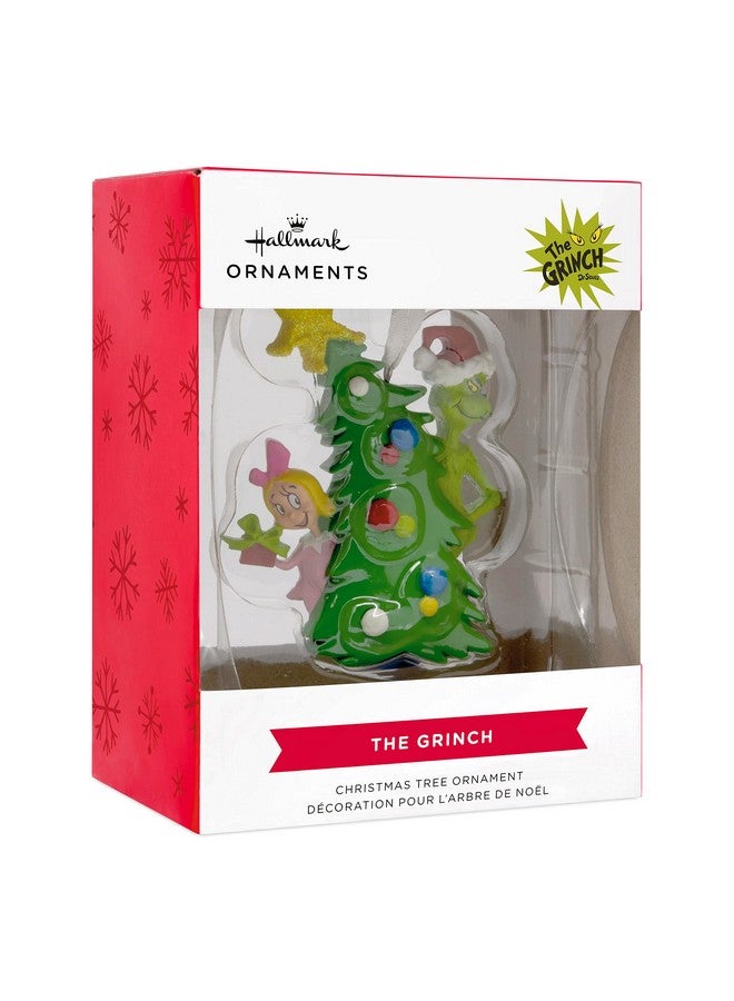 Hallmark Dr. Seuss's How the Grinch Stole Christmas! Grinch With Cindy Lou Who Christmas Ornament - Image 2
