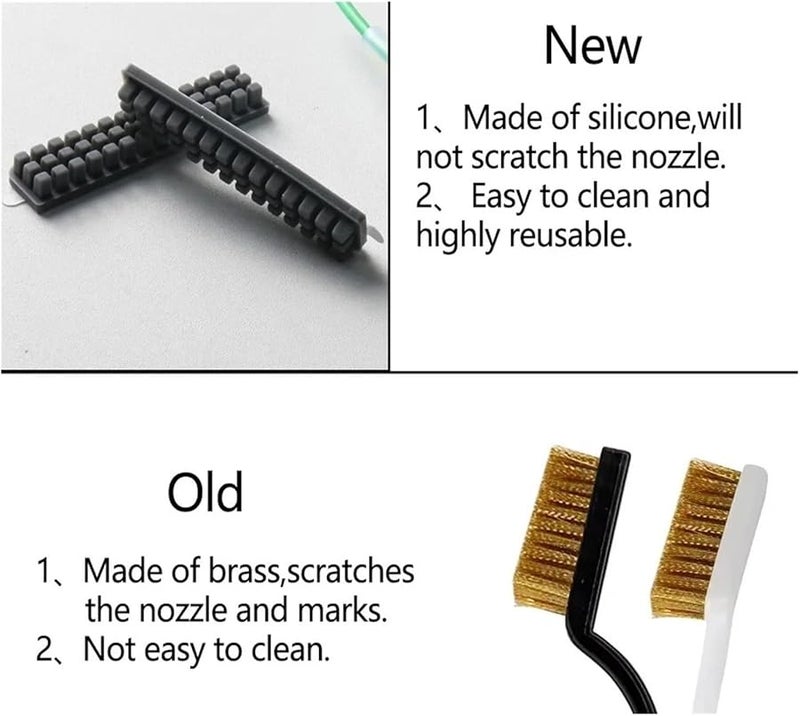 أداة تنظيف فوهة طابعة ثلاثية الأبعاد فرشاة سيليكون 20 قطعة متوافقة مع سلسلة K1 و K1c و K1max - Image 3